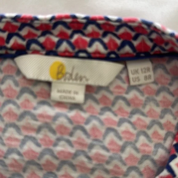 Boden 3/4 length sleeve embellished boho style peasant top 8R - Picture 2 of 9